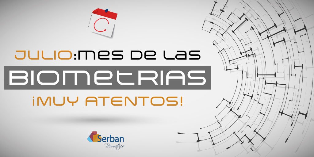 Serban_IT's tweet photo. ¡Julio viene cargado de novedades! Este año dedicaremos el mes de julio a realizar un monográfico sobre biometrías, todo lo que necesitas saber. 
Muy atentos a nuestro blog y a nuestras redes sociales, ¡arrancamos la semana que viene! #biometrias #Serban #IT #FelizMiercoles https://t.co/39ioRzH8UO