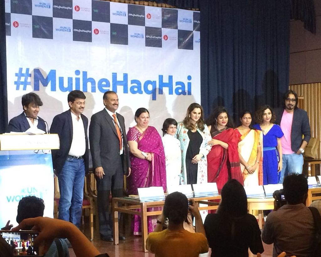 ArkoPravo19's tweet photo. At the launch of #MujheHaqHai Anthem for @unwomenindia. Glad to be a part of it. 
Check this powerful campaign and show your support :
https://t.co/BL1zWaZdGx https://t.co/VcT3GIH7J0