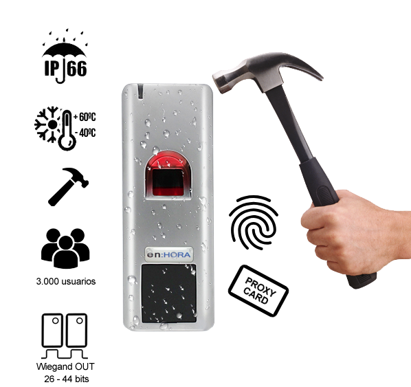 Tsimplifica's tweet photo. Terminal autónomo de control de acceso con reconocimiento de huella que incluye lectura por tarjeta 125KHz EM y HID para interior y exterior (IP66). Disponible en #Tsimplifica 👉🏽 https://t.co/5RwbL3YrLb https://t.co/6Vi4Epla4y