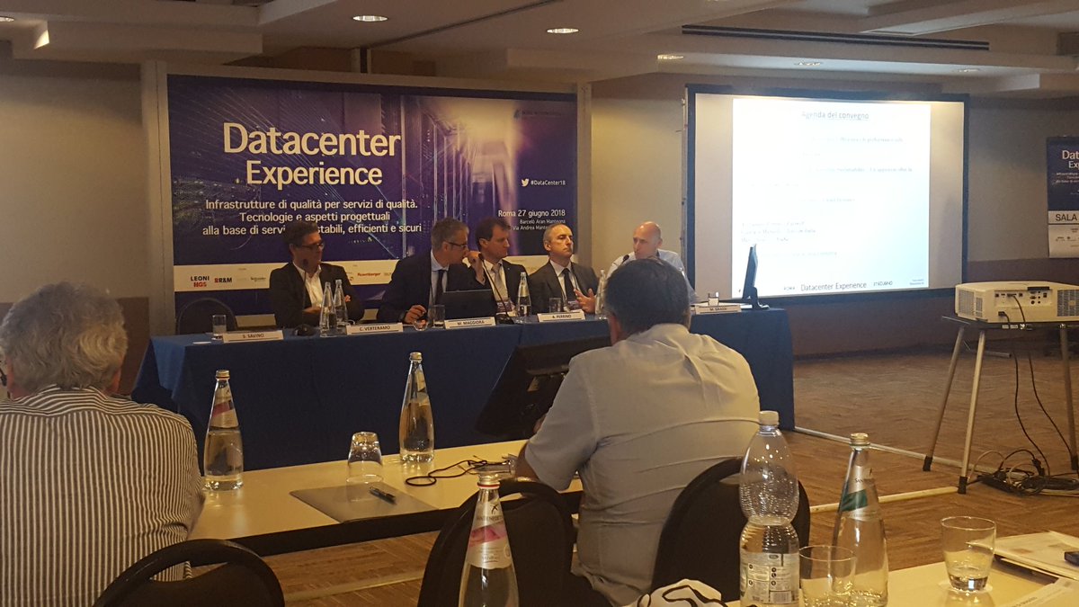 Arubait's tweet photo. #DataCenter18 oggi con @soiel_it: il #DataCenter come fulcro abilitante del business delle aziende: tutto passa attraverso le facility che devono rispettare i migliori standard di settore 
#datacenterExperience #Technology #TechnologyNews https://t.co/nVy0lzA3rU