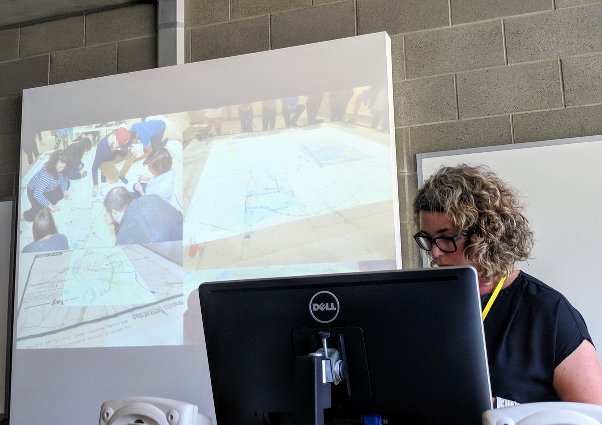 _bridgetelle's tweet photo. "Designer as mediator" in critical placemaking. Interesting example of citizens mapping their experiences &amp; the historical influence of place - Tania Allen. https://t.co/06qlfFtazO