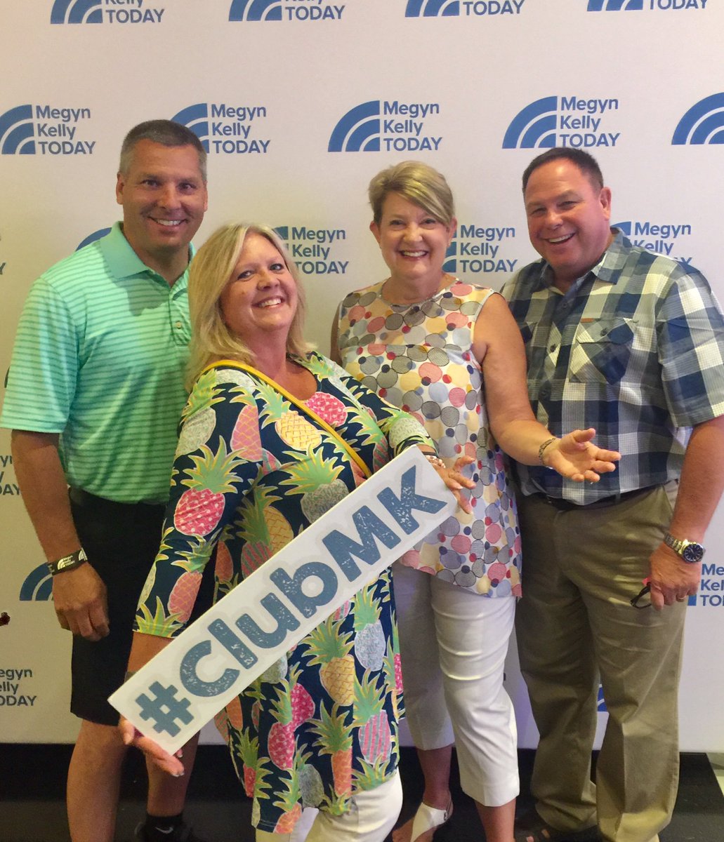Mrs_Stauber's tweet photo. Having fun getting ready to go in to see @MegynTODAY #ClubMK https://t.co/NL0JF6kTOd