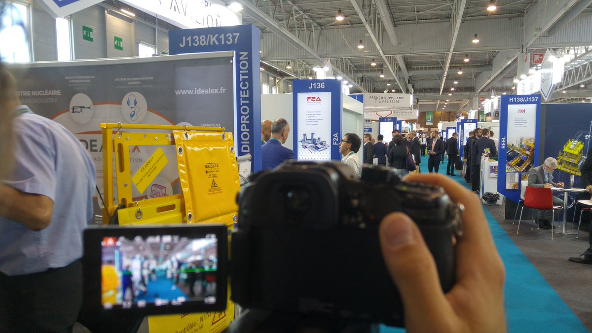 Tournage au #WNE2018 pour <a href="/GIIN_France/">GIIN Groupe Intersyndical de l'Industrie Nucléaire</a> &amp; <a href="/Nuclear_Valley/">Nuclear_Valley</a> <a href="/Pavillon_France/">Pavillon France WNE 2020</a> en cours #Paris #Villepinte