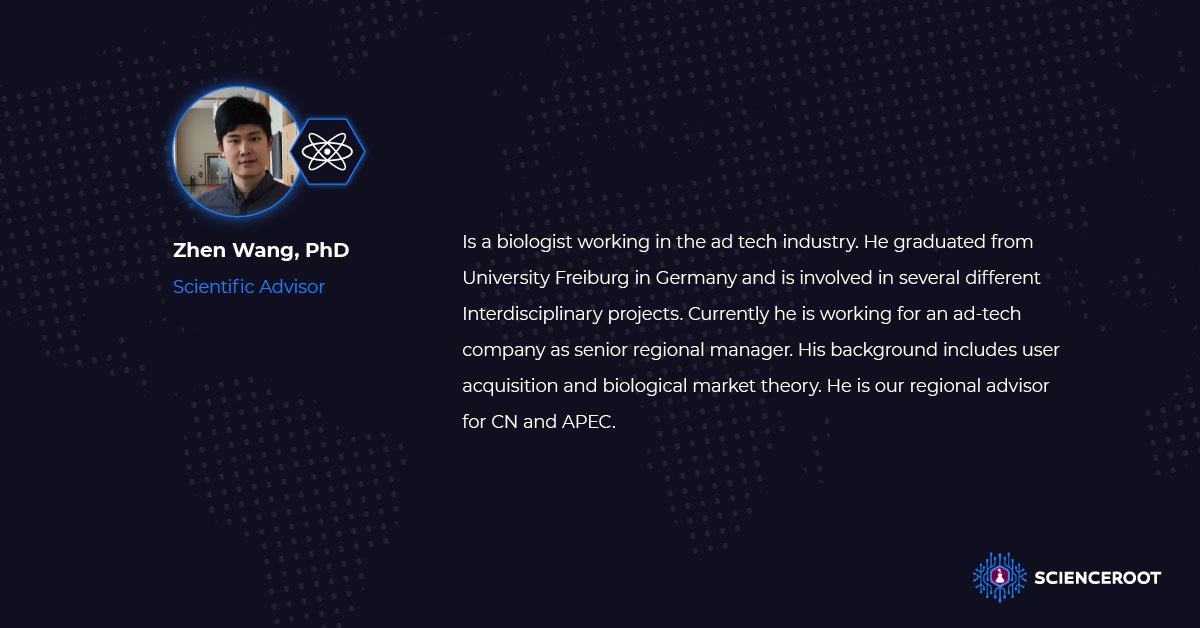 scienceroot's tweet image. Zhen, thank you for being part of our team of advisors!

#blockchain #science #blockchainforscience #funding, #openscience #openaccess