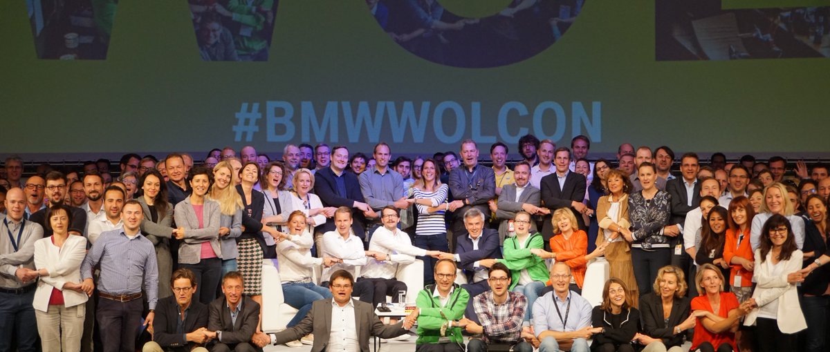 BMWGroup's tweet photo. #Schwarzenbauer: Innovative and connected working practices are key to our future success. #WOL is a great way to further embed them in our culture. #proudtobepartofthemovement #BMWGroup #BMWWOLCon #WorkingOutLoud @workingoutloud https://t.co/84JxynYX93