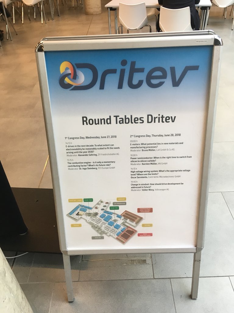 Don‘t miss the Round Table „E-Drives in the next decade“ at 14.15h #VDI_Drive