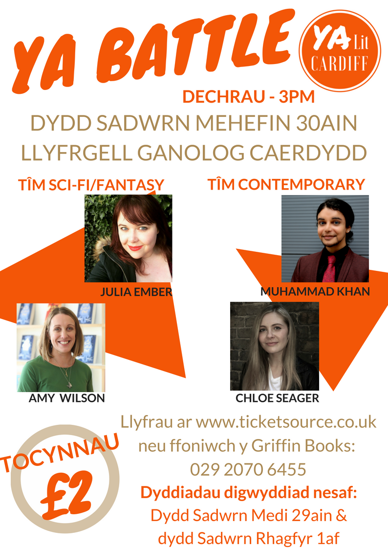 YALitCardiff's tweet photo. Happy #NationalWritingDay everyone! Join us on Saturday to grill four fantastic authors about their writing... ๐๐
We'll of course also chat about their books and whether #TeamContemporary or #TeamFantasy will come out on top... ๐๐งก https://t.co/hN3EhrROXx #UKYA #YALitCardiff https://t.co/tOZou0H4pi