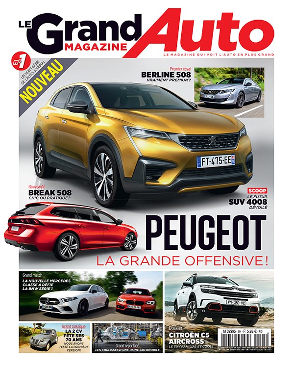 Du nouveau en kiosques : Le Grand Magazine Auto, grand format et papier de qualité, dérivé de l'Auto-Journal. Mais le contenu a l'air bien classique à en juger par la couverture sans originalité.