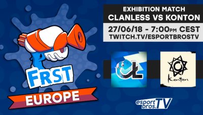 eSportBrosTV's tweet photo. Rendez-vous à 19h pour une confrontation entre deux équipes de #splatoon2 qui ont brillé lors des qualifiers du FRST Europe : Clanless (@Clanless_splat) et Konton (@_KontonSP)

Parfait pour se mettre dans le bain d'encre avant la grande finale du FRST ce vendredi ! #esport https://t.co/78j2p2tS81