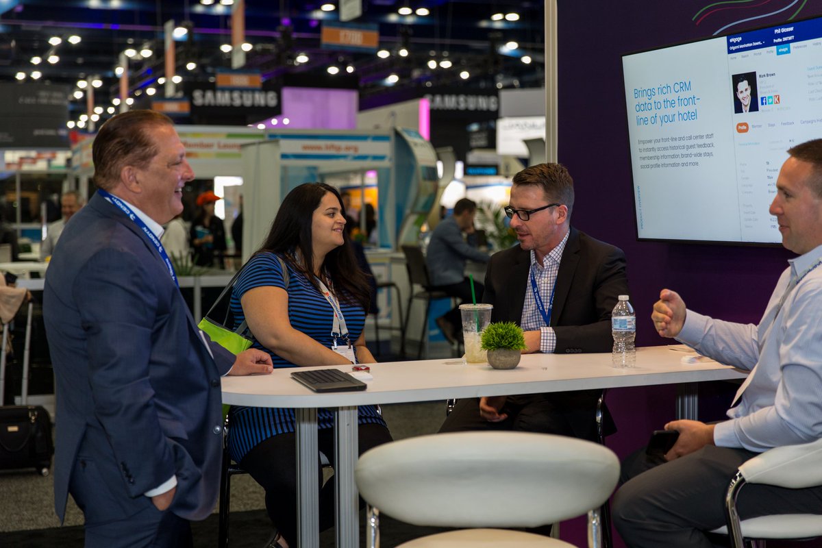 Cendyn's tweet photo. Amazing week at #HITECTX &amp; #HSMAIROC in Houston! See all the action inside our booth and Tech Showcase panel, “Hotel Marketer’s Guide to Personalization at Scale.” https://t.co/h18UCS2ROO https://t.co/tPTEGEo89s