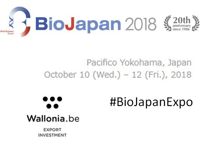 AWEX_NamLux's tweet photo. Participez au salon BioJapan World Business Forum 2018 à Yokohama du 10 au 12/10/2018. #biotech #santé #SciencesDuVivant #BioJapanExpo @AWEX_Asia  https://t.co/NcapzmCr9w https://t.co/dCInJqhN0R