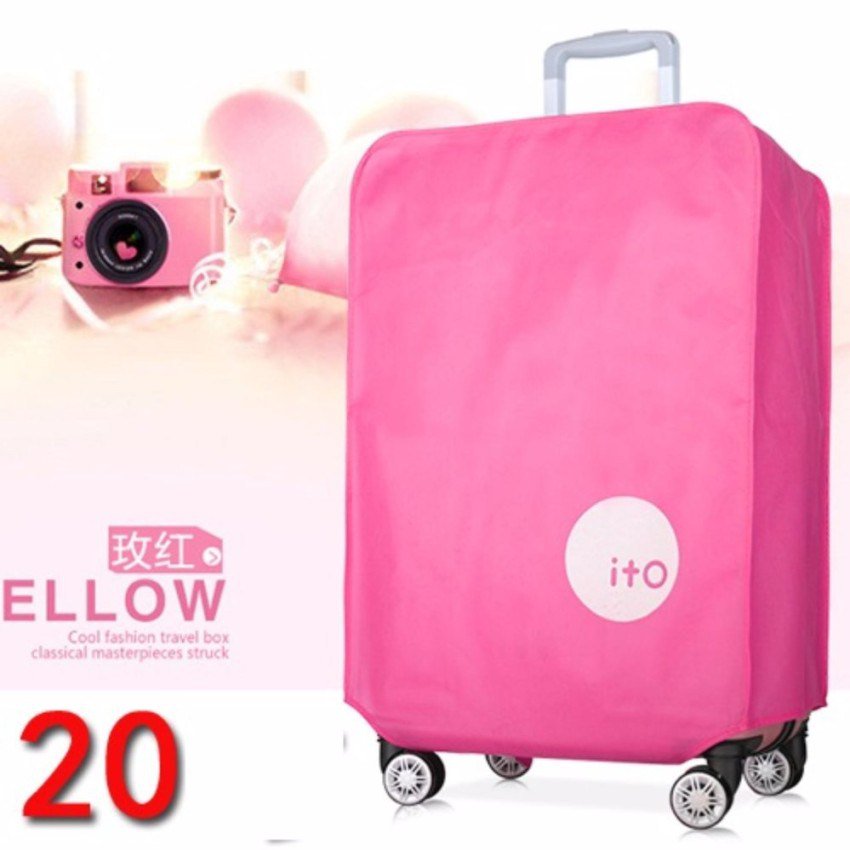 DC978ผ้าคลุมกระเป๋าเดินทาง ITO สีชมพู 20” traveltoolshop.me/dc978%e0%b8%9c…