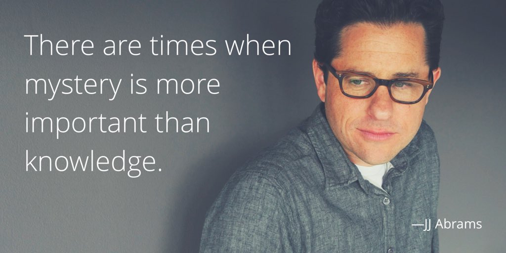 Happy birthday to JJ Abrams, the only man who never wants to open his presents. 