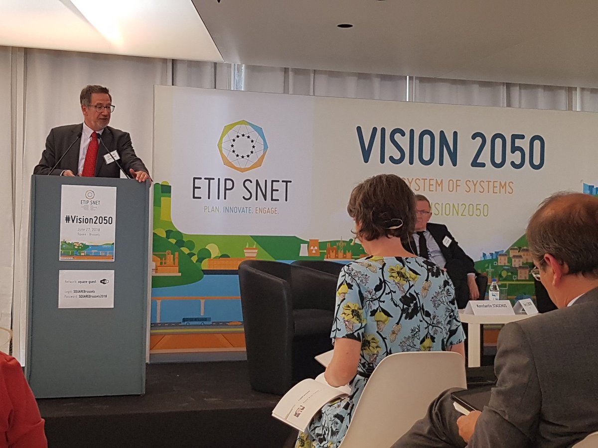 In Brussels, @KStaschus launching #Vision2050 @ETIPSNET #CleanEnergyEU