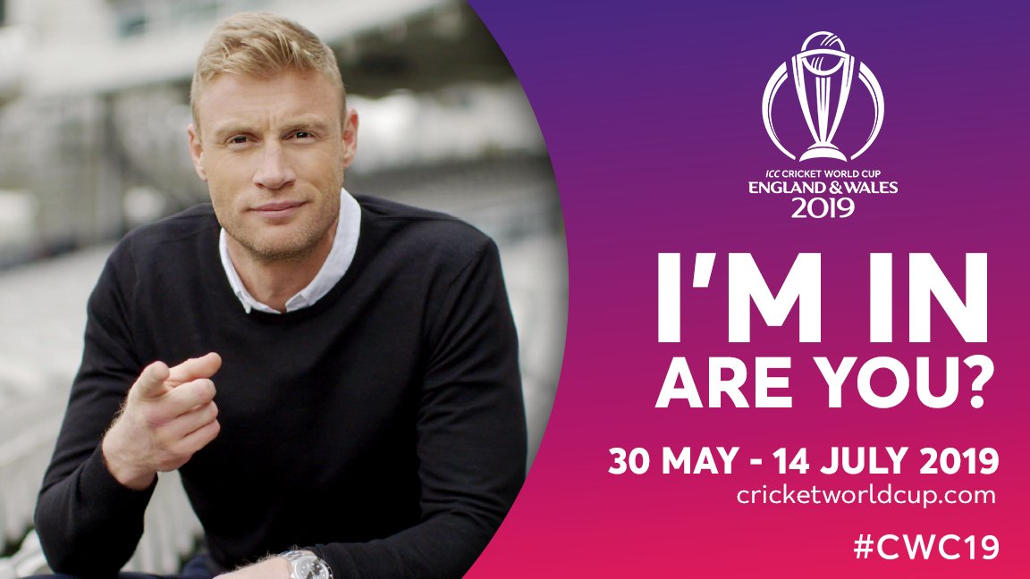 I'm IN for <a href="/cricketworldcup/">ICC Cricket World Cup</a> 2019! #CWC19
