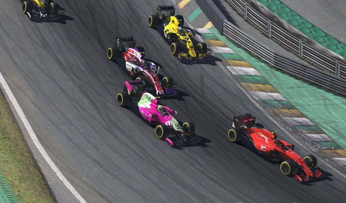 affntygg's tweet photo. Our week 2 (Interlagos) SOF race report is online. Stéphane gets himself track position with a great P5 quali but falls down to P9 in the race. Kyle puts on a solid race and gets P8 from P10. Full story on FB at https://t.co/Gi35OYXDNj. #iGPS @iRacing https://t.co/S5uss2jE2D