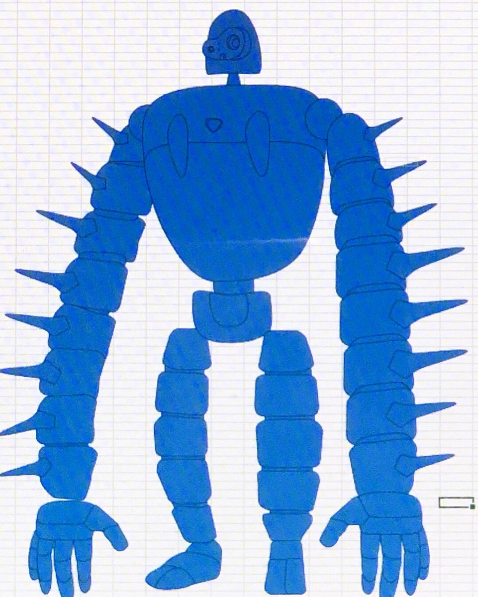 Toshio Nishizawa در توییتر Excel遊び其の2 巨神兵描くつもりが何故か ロボット兵になりました 何かこっちに惹かれてしまった 色付けはまた後ほどアップ 笑 Excel デジタルイラスト イラストレータ 長野県 松本市 ジブリ 天空の城ラピュタ ロボット兵