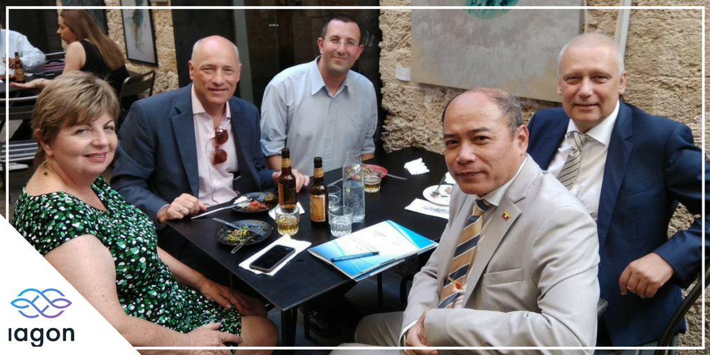 Dr. Elad Harison, #IAGON Chief Architect discussed the #Blockchain technology and IAGON's #innovation with the ambassadors of Ireland, Austria, Myanmar and Lithuania in Israel. Special focus was given to IAGON's presentation at the #BlockForum 2018 in #Lithuania . #ICO #Crypto