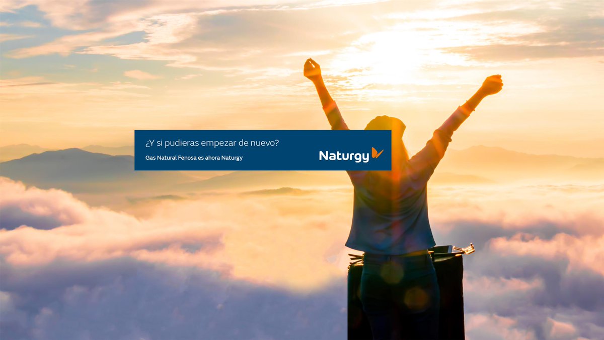 Naturgy's tweet photo. Hoy es un día muy especial para nosotros, ahora somos Naturgy. Nuevo nombre y nuevo logo para este nuevo camino que iniciamos con mucha ilusión. #Naturgy https://t.co/zpdj6gOCQz https://t.co/eVSSm5B6zE
