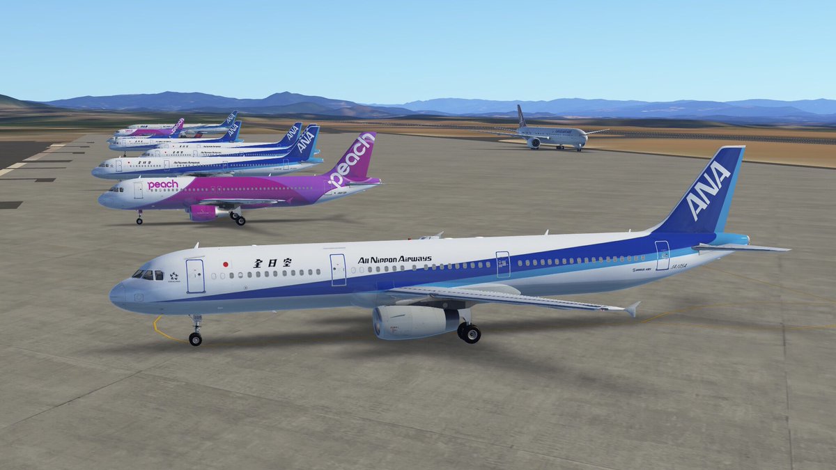 infiniteflight's tweet image. Couple of screenshots from the ANA/Peach flash flight last week.  Who else enjoys these events?
#infiniteflight #infiniteflightpro #flashflight #flightsim #flightsimulator