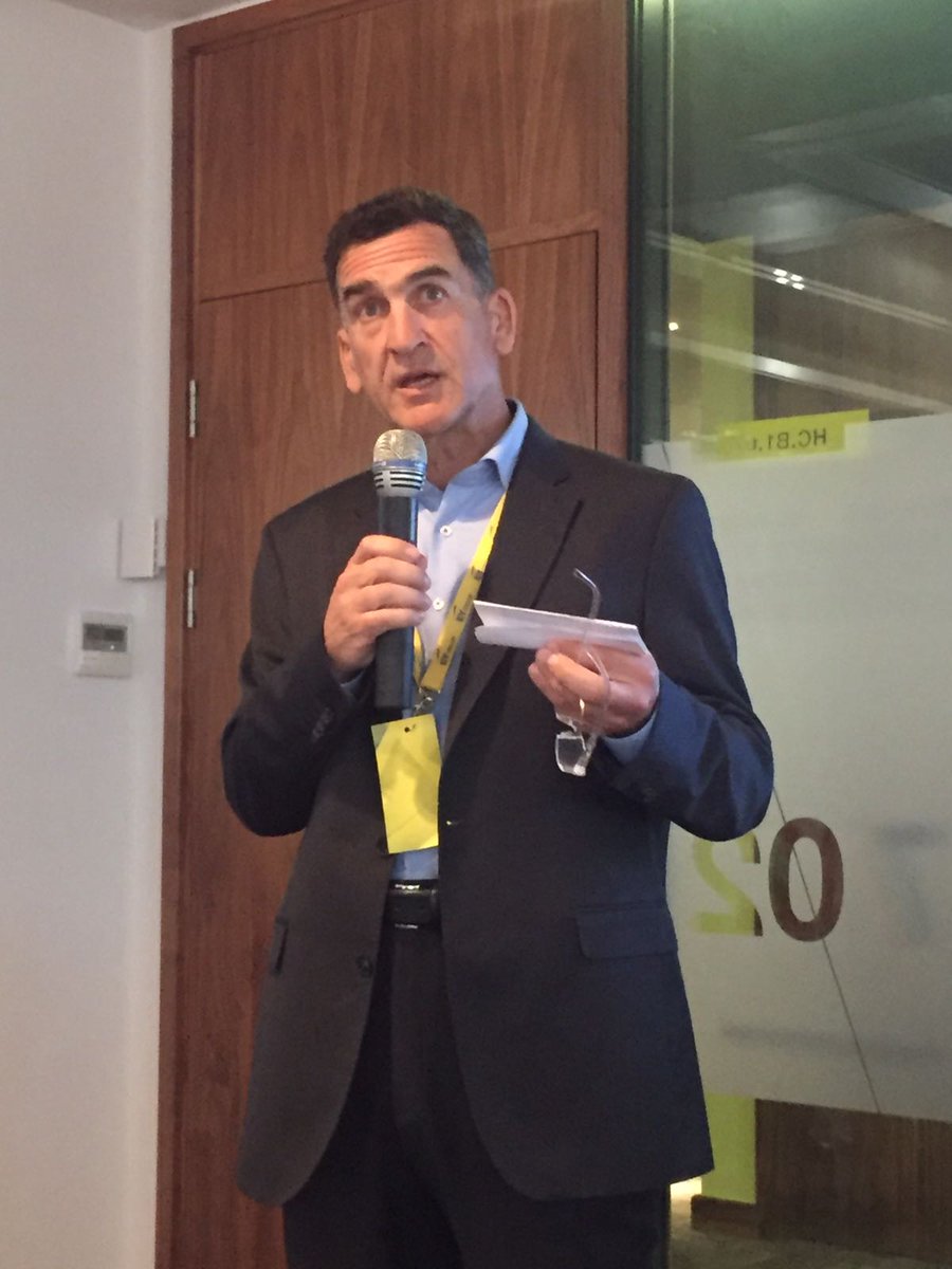 EY_Ireland's tweet photo. Frank O'Dea and John Ward welcome a full house to #EmbraceRPA. "Almost all automation can be completed with the use of RPA." https://t.co/xuyuQB7qWe