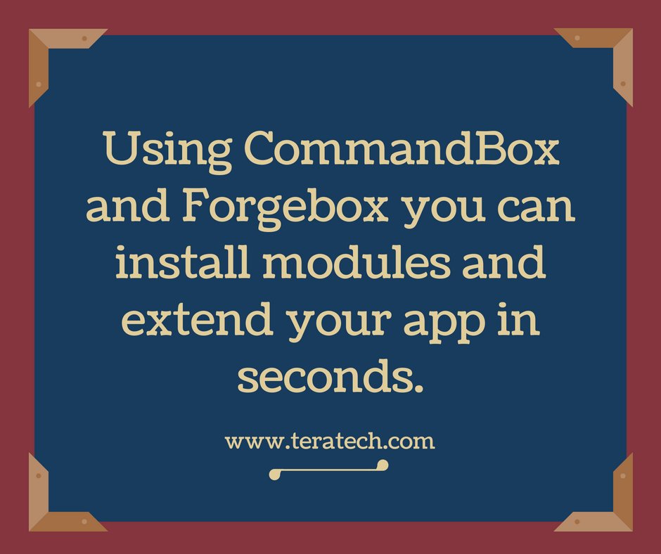 TeraTechCF's tweet image. What is ContentBox and why would you want to use it with #Docker?
Using #CommandBox and #Forgebox you can install modules and extend your app in seconds.
bit.ly/2yJqMY9