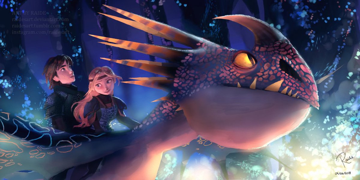 I painted this shortly after the trailer was out :) #HTTYD3 #thehiddenworld #art #illustration