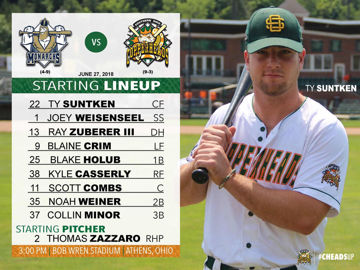 Copperheads's tweet photo. Game 1⃣ starters:

#DoubleCheader https://t.co/Vl3SYGm690