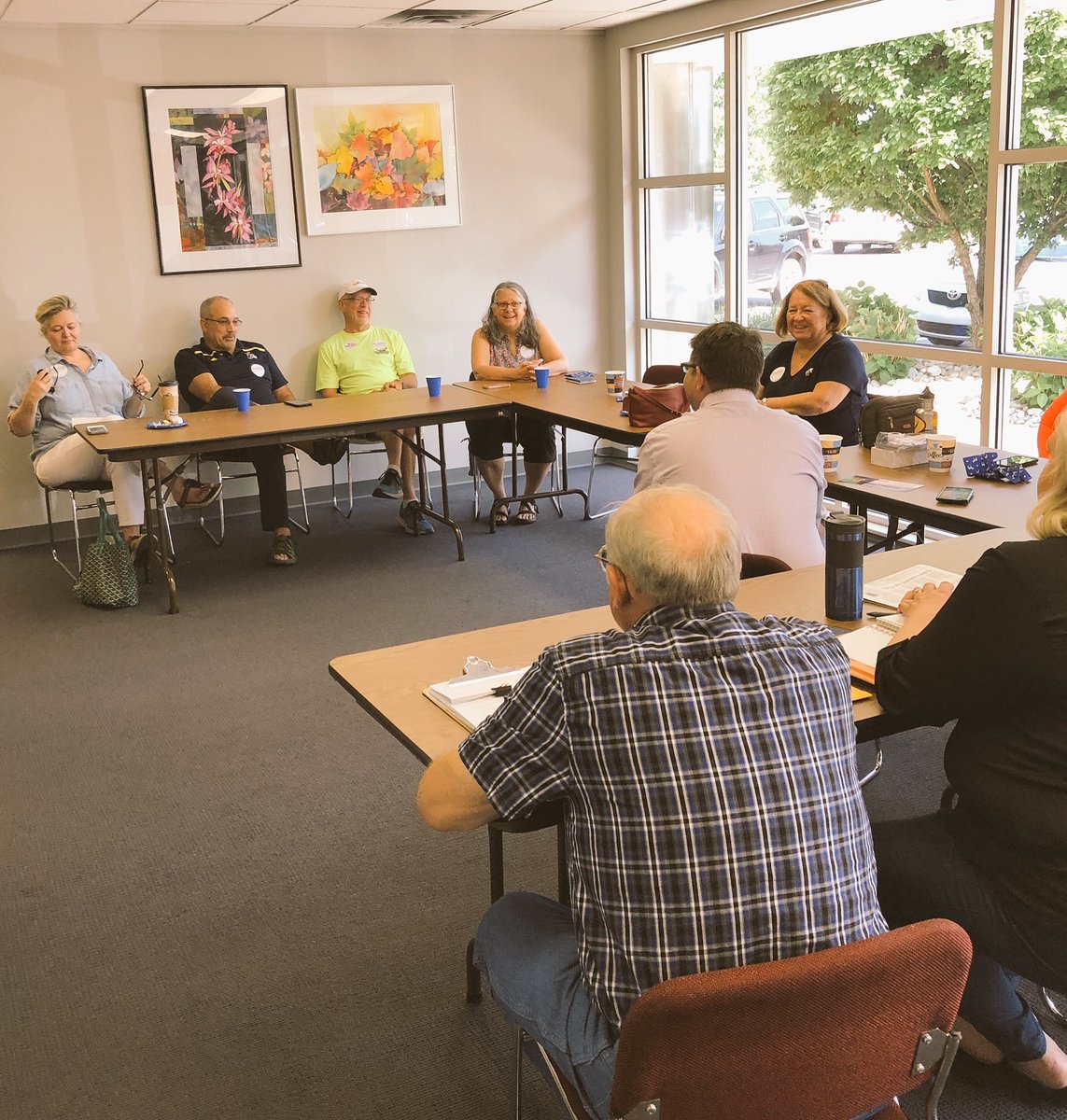 MichiganDems's tweet image. Had a great meeting earlier today with our good friends the @EmmetDems to kick off Day 4 of #MIChairSummerTour in Northern Michigan! #1Michigan #ONECampaign #MIVoteMatters #VoteBlue2018 @BrandonDillon75 @hannahking_22 @PaulKanan