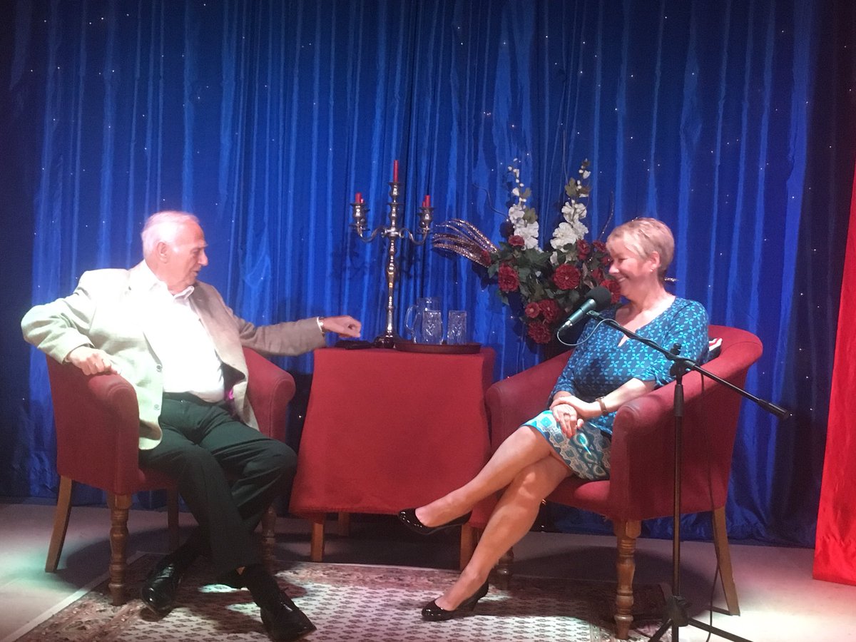 CriterionBlueTo's tweet image. What a privilege to welcome Roy Hudd OBE to the  Criterion Bluetown on 14 June. Roy spent 2 hours on stage chatting with his wife, Debbie Flitcroft about his career in Show business which spans over 60 years. A packed house enjoyed an afternoon of fun with this comedy legend!