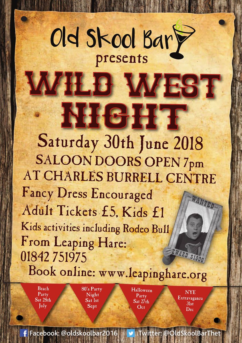 Our Wild West themed part night is in just a few days time! Who's coming? It's going to be great :D