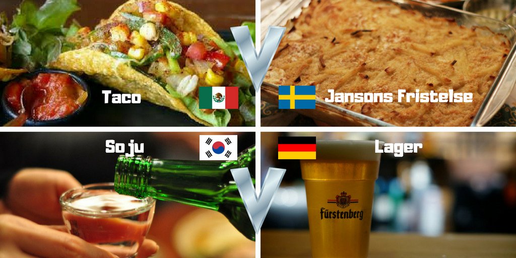 DrownSilence's tweet photo. What's for dinner? (Who is gonna win?)
We are having tacos and a pint of lager. 😀

#WorldCup #WorldCupRussia2018 #MEXSWE #KORGER #FifaWorldCup2018 https://t.co/11G5a9HIDV