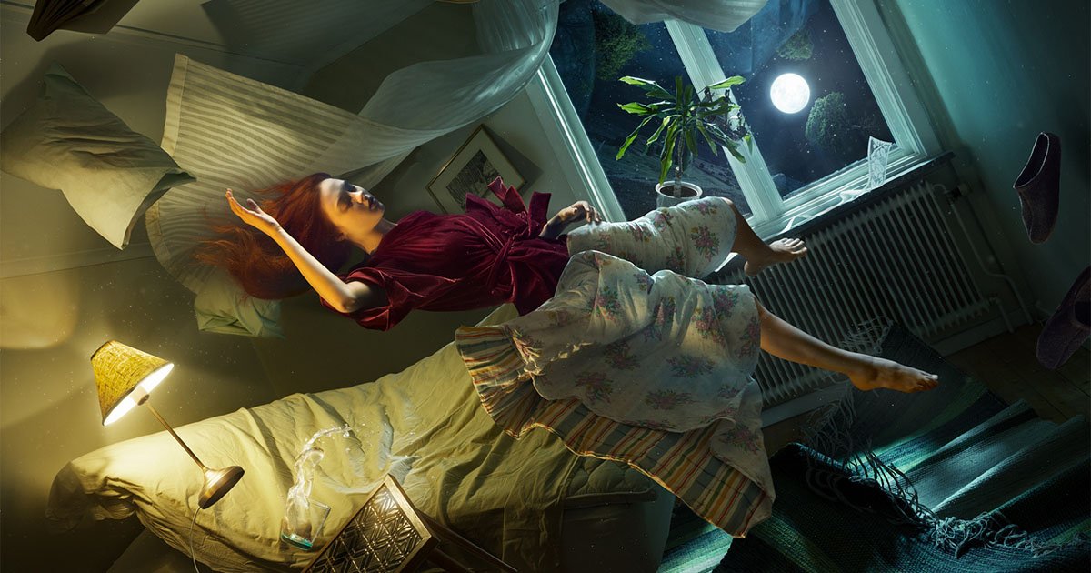 Erik Johansson fotója "Falling Asleep" forrás: twitter