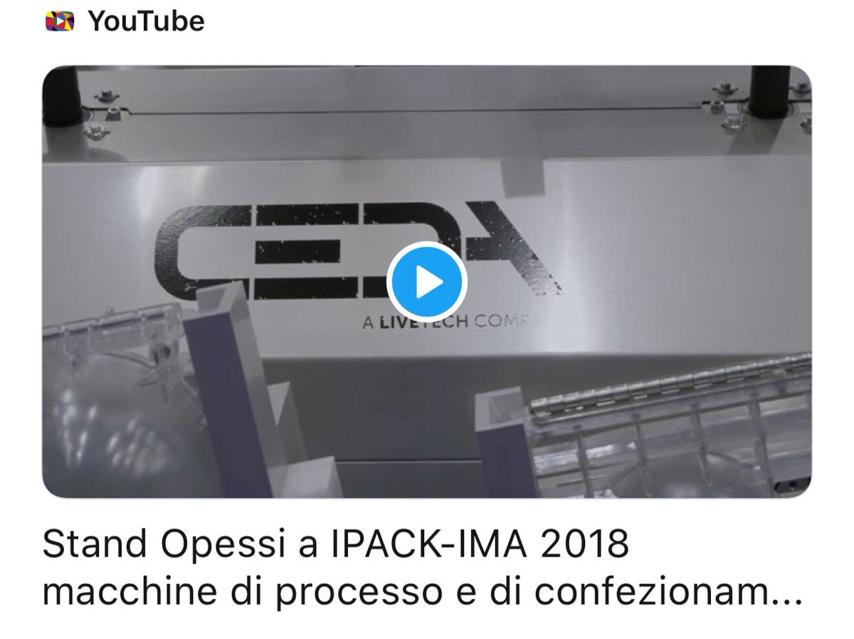 OpessiS's tweet photo. Opessi a IPACK-IMA 2018: macchine di processo e di confezionamento hanno viaggiato nel continente per farsi vedere e toccare con mano. In movimento, come in una vera Fabbrica. @livetechcom @MectraSPA #industriaalimentare #packaging @ipackima2018 

 https://t.co/rchEqRfyHm https://t.co/ZfToZG14Ca