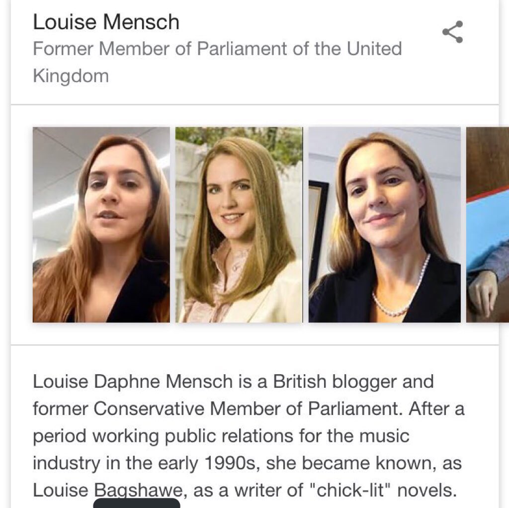 nadinevanderVelde on Twitter: &quot;Louise Mensch is a virulent bigot who has a history of mocking ...