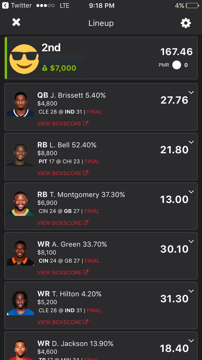 TopFantasyPlays's tweet photo. I'm giving away a free NFL season long pass to one luck retweeter! ($150 value) 

~Must be following~

Here are a few of our results from last season... 

🏈💰🏈💰🏈 https://t.co/Ir5OyygXrS