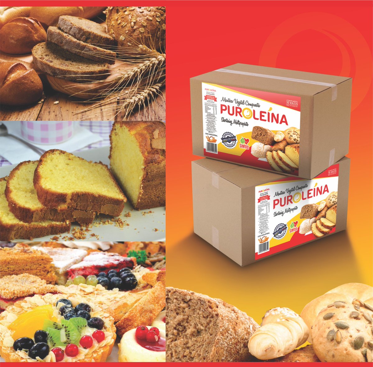 puroleina's tweet photo. Formulada especialmente para la industria panificadora, galletera y pastelera. Obteniendo excelentes resultados en cada uno de sus productos https://t.co/ndUo3Kt3m0