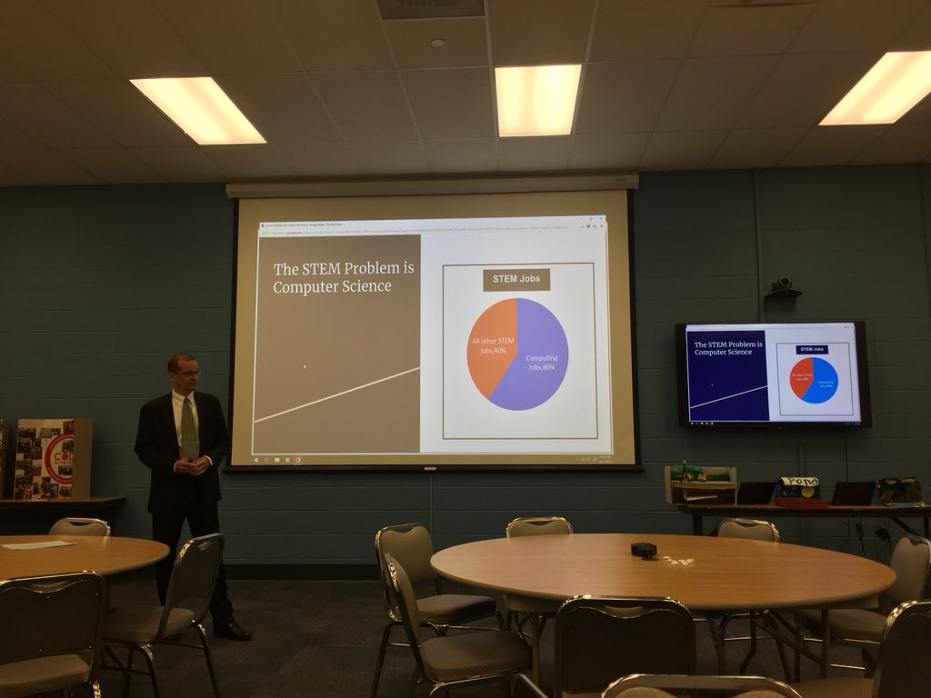 lauren_beal26's tweet image. Canon-McMillan SD- Code to the future presentation #CSForAllPa