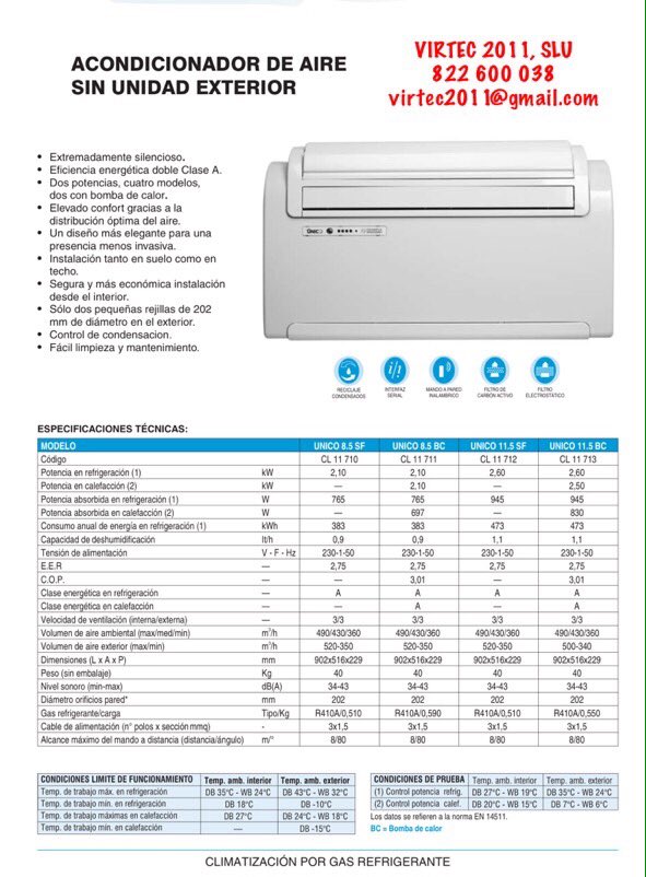 VIRTEC's tweet image. Aire acondicionado sin unidad exterior ideal para oficinas o viviendas que no le permitan colocar el equipo en fachadas, bocapatios o azoteas
Para más información envíenos un e-Mail a virtec2011@gmail.com y beneficie de nuestros descuentos