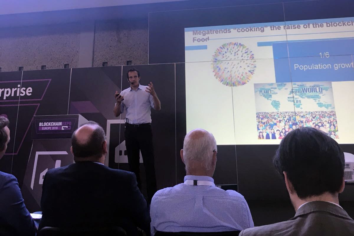 LedgerBeat's tweet image. "The food #supplychain will have to revolutionise its current model and leverage emerging new technologies to feed the fast growing population" - insists @Doumeizel @lloydsregister @Blockchain_Expo