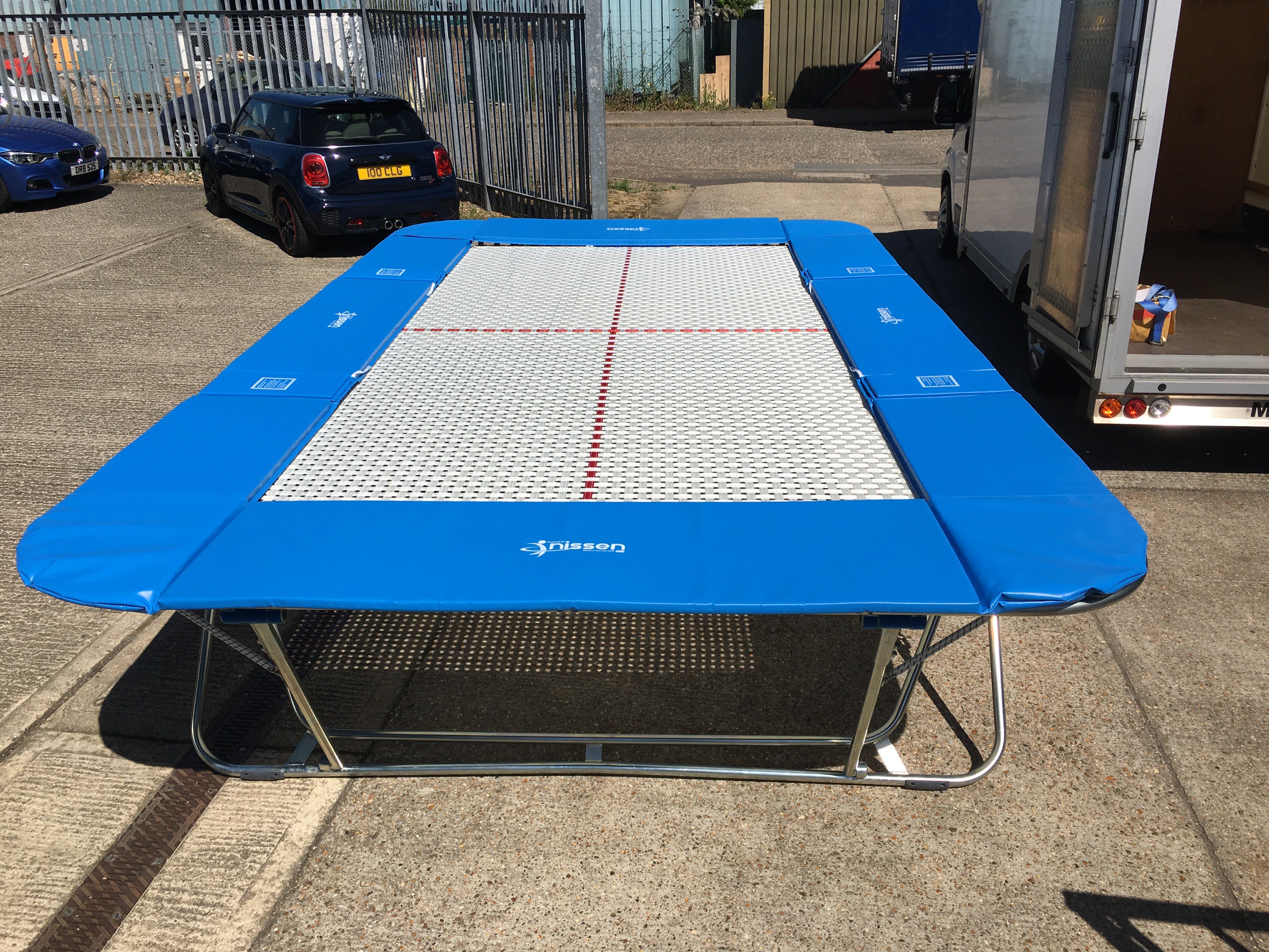 Marquee Præsident Uredelighed Nissen Leisure Ltd on Twitter: "We're just loading a #trampoline with a  25mm web bed for delivery tomorrow to a school in #Gloucester #ukmfg  #ukmanufacturing #manufacturinguk https://t.co/5myqaCk2xq" / Twitter