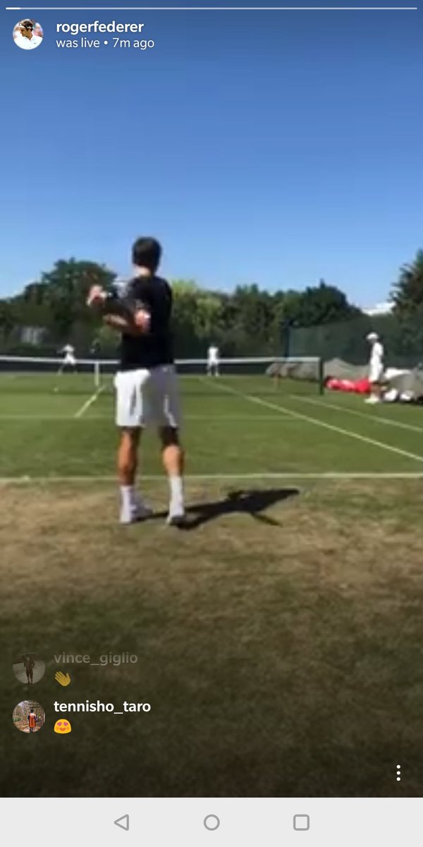 dbsbhnde's tweet image. Lovely!! @rogerfederer #LivePractice @Wimbledon
