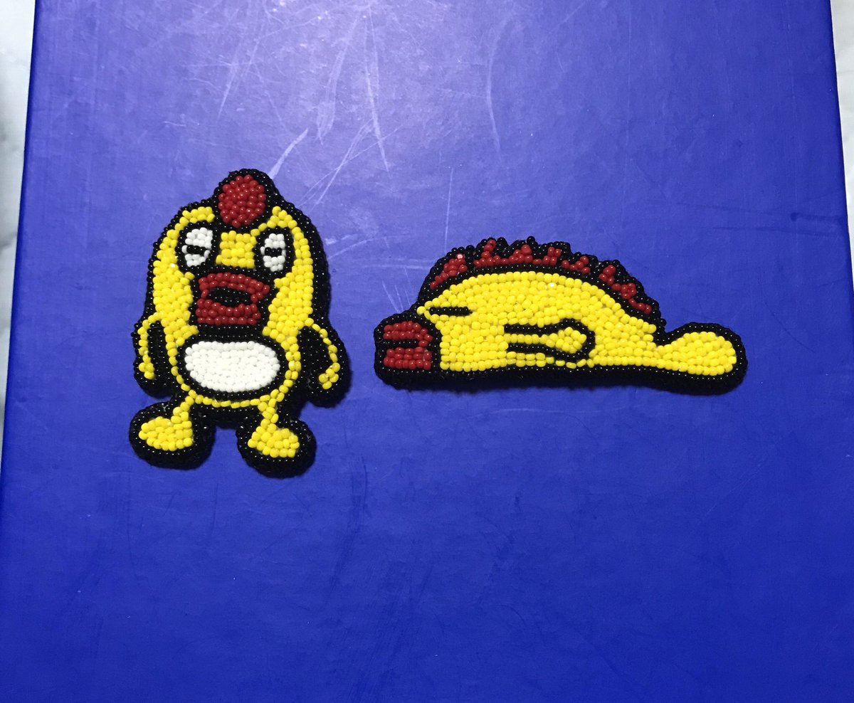 やっとできたぞ！そらジロー😊 #ビーズ刺繍