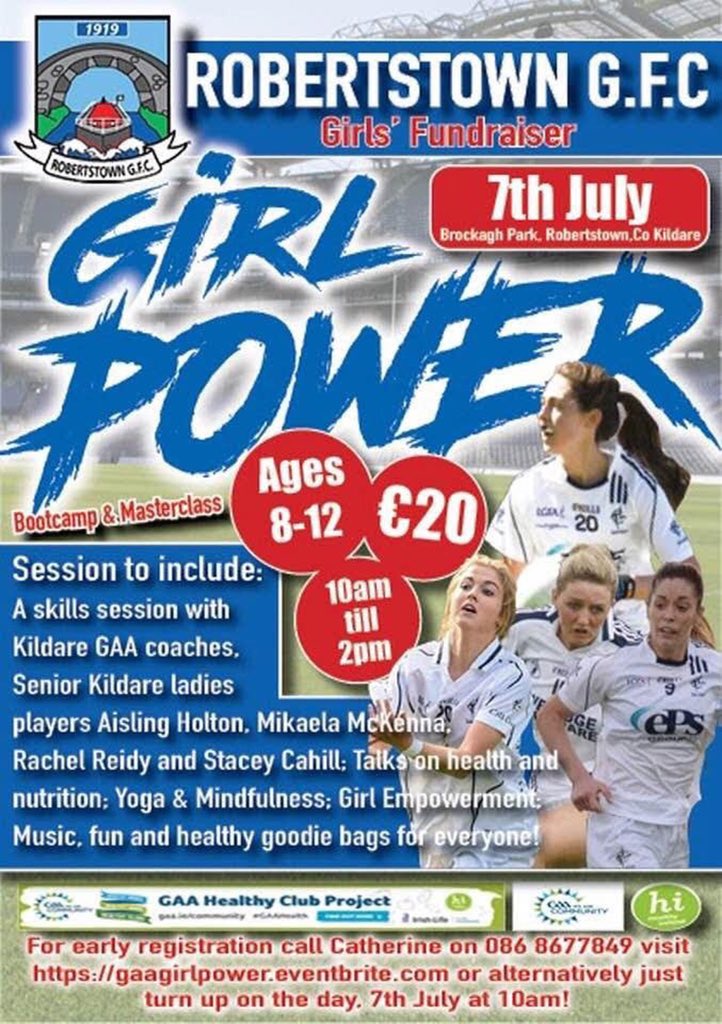 @RobertstownGfc @KildareGAA @KildareLGFA @MarkFitzy14 @AisHolton @mikaela_mckenna @Stacey4Cannon and Rachel Reidy .Thanks to all the girls and Kildare coaches for coming to this event , the only 10 days away.#supporthersport