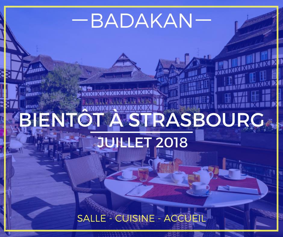Badakan s'installe à Strasbourg ! 
Vous êtes à la recherche de missions dans l'hôtellerie-restauration ? Inscrivez-vous sans attendre ! 👉👉 bit.ly/2JpUov5