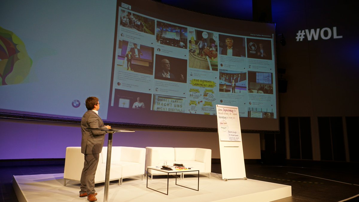 BMWGroup's tweet photo. Today at the 2018 #WOLCON, we discussed how innovative and connected working practices work for us. In 2015, we introduced "#WorkingoutLoud" (#WOL) method, bringing #transparency, #networking, the benefits of #sharedknowledge and open working methods.
 #BMWGroup #BMWWOLCon https://t.co/EDfETOmAxD