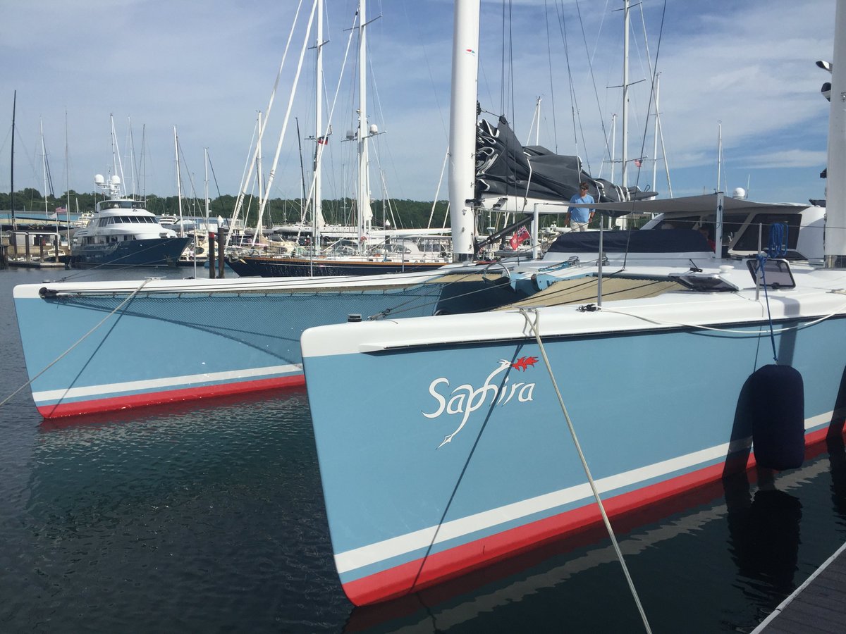 Imtra_Corp's tweet photo. Check out newly launched “Saphira”. An innovative Chris White Atlantic 70F catamaran with twin carbon mast built at #Goetz > https://t.co/EYEmUTDcKq Lots of great gear onboard.
.
.
.
#Imtra #led #lettherebelight #lighting #Imtralighting #Sidepower #Muir #anchoring #Vimar https://t.co/q2QsgGDANa