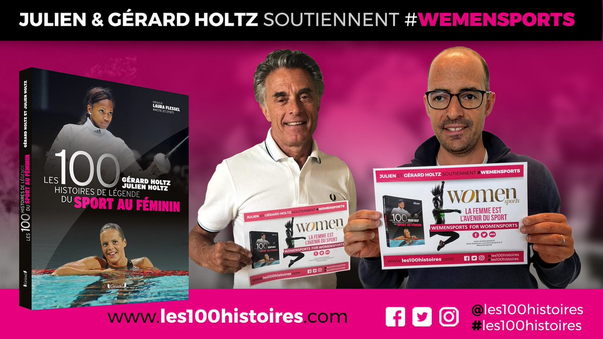 Avec mon dernier livre <a href="/les100histoires/">Les 100 Histoires de Légende - la collection</a> de légende du Sport au Féminin co-écrit avec mon père Gérard Holtz (<a href="/editionsgrund/">Editions Gründ</a>), fier de soutenir <a href="/wemensports/">#WeMenSports</a> le mouvement pour la féminisation du sport lancé par <a href="/BrunoLALANDE/">Bruno LALANDE</a> <a href="/LaurieChampin/">Laurie Champin</a> au <a href="/SISAF2018/">SISAF</a>
les100histoires.com/actualite/actu…