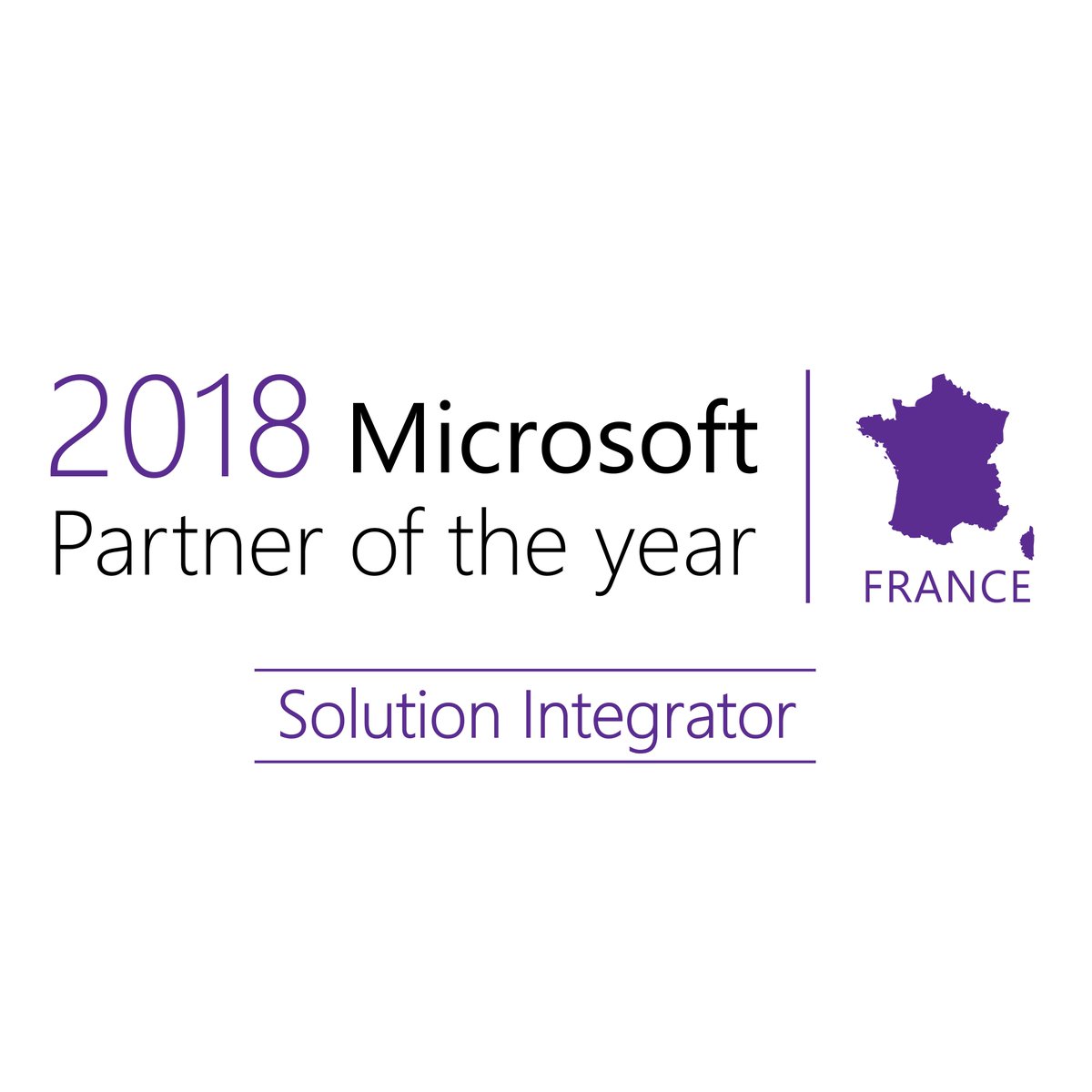 Partenaire Microsoft 2018 : Bravo à <a href="/cellenza/">Cellenza</a> élu partenaire de l'année 2018 pour la France dans la catégorie Solution Integrator !