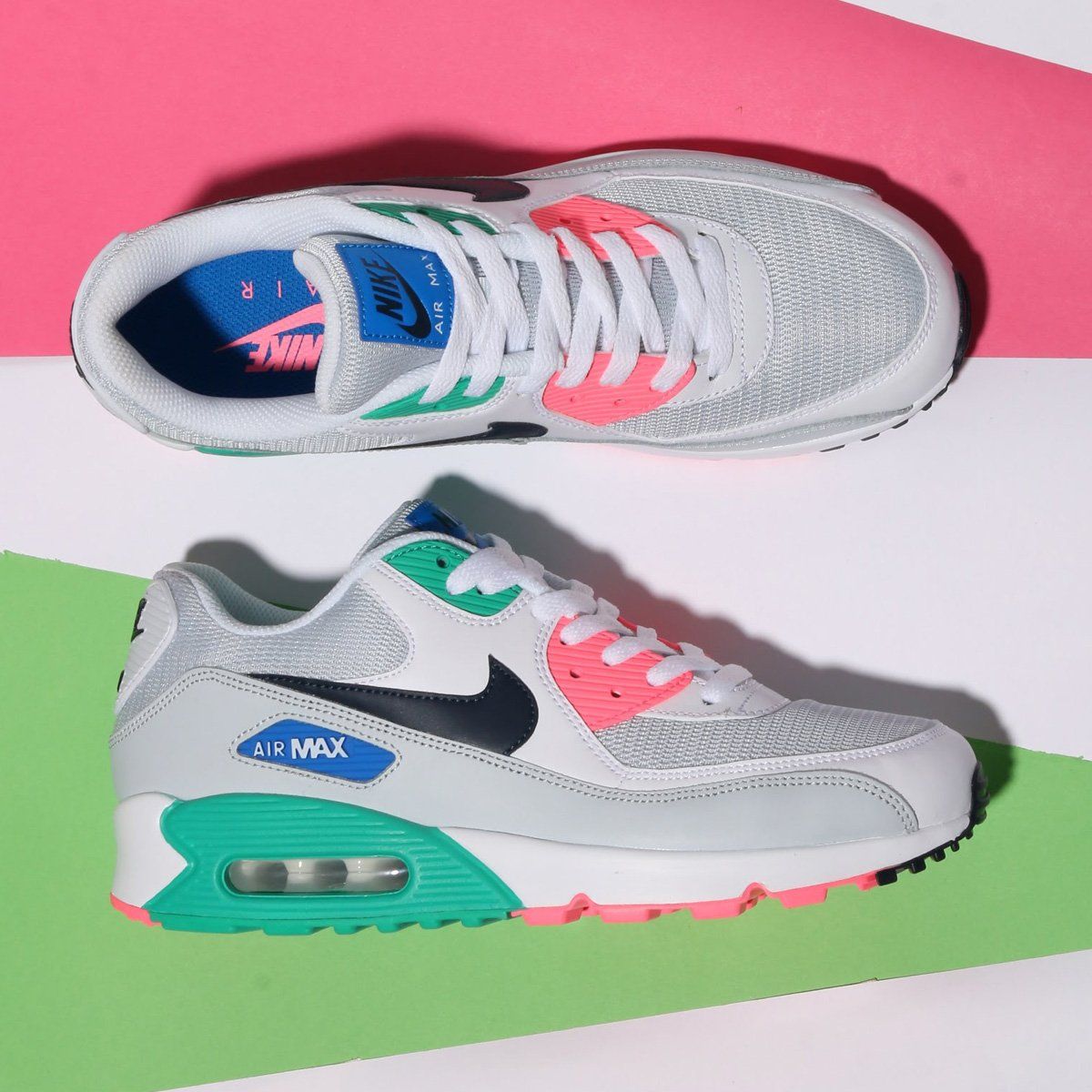 SALE: Nike Air Max 90 ‘Summer Sea' on sale for $84.98 + shipping, use code SOLSTICE5 => bit.ly/2q6EKg4